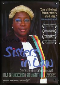 2i417 SISTERS IN LAW one-sheet movie poster '05 Cameroon female judicial workers documentary!