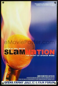 2i418 SLAMNATION one-sheet movie poster '98 Paul Devlin, poetry competition!