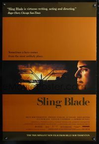 2i420 SLING BLADE DS one-sheet movie poster '96 great image of star & director Billy Bob Thornton!