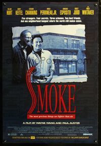 2i421 SMOKE DS one-sheet movie poster '95 Wayne Wang, Harvey Keitel, William Hurt, New York
