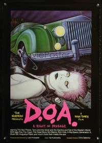2i113 D.O.A. special movie poster '80 punk rock music, Sex Pistols, wild Soyka art!