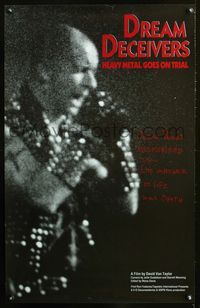 2i139 DREAM DECEIVERS special movie poster '92 Judas Priest courtroom documentary!