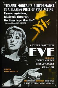 2i151 EVA special movie poster R00 sexy Jeanne Moreau, Eve!