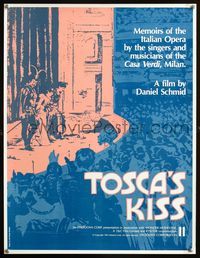 2i476 TOSCA'S KISS special movie poster '85 Il Bacio di Tosca, Linda Stanger design!