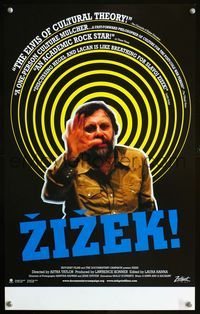 2i528 ZIZEK! Canadian special movie poster '05 Slavoj Zizek biography!