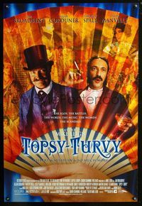 2i475 TOPSY-TURVY DS one-sheet movie poster '99 Gilbert & Sullivan, Jim Broadbent, Allan Corduner