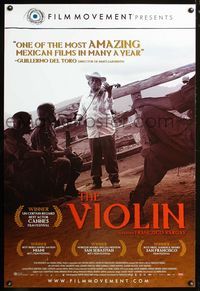 2i491 VIOLIN one-sheet movie poster '05 Francisco Vargas, Don Angel Tavira as violinist!