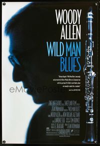 2i509 WILD MAN BLUES one-sheet movie poster '98 Woody Allen w/clarinet, jazz music documentary!