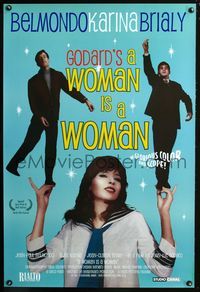 2i514 WOMAN IS A WOMAN one-sheet R03 Jean-Luc Godard's Une femme est une femme, sexy Anna Karina!