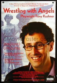 2i520 WRESTLING WITH ANGELS: PLAYWRIGHT TONY KUSHNER one-sheet '06 theatrical writing documentary!