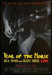 2i524 YEAR OF THE HORSE one-sheet poster '97 Neil Young, Jim Jarmusch, rock & roll, crank it up!