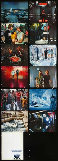 2k026 LOGAN'S RUN 12 color 11x14 stills w/folder '76 Michael York, Jenny Agutter, sci-fi thriller!