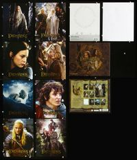 2k037 LORD OF THE RINGS: THE 2 TOWERS set of 8 color 8x10 deluxe postcards '02 Peter Jackson epic!