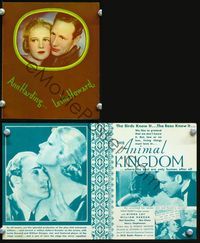 2k048 ANIMAL KINGDOM movie herald '32 Ann Harding, Leslie Howard, Myrna Loy