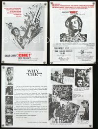 2k087 CHE movie herald '69 art of Omar Sharif as Guevara, Jack Palance as Fidel Castro!