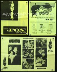 2k119 FOX movie herald '68 Sandy Dennis, Kier Dullea, Anne Heywood, cool romantic art!