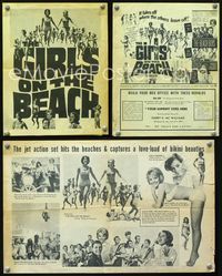 2k123 GIRLS ON THE BEACH movie herald '65 Beach Boys, Lesley Gore, LOTS of sexy babes in bikinis!