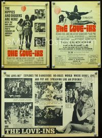 2k179 LOVE-INS movie herald '67 Richard Todd, James MacArthur, hippies & diggers, sex & drugs!