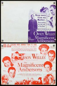2k180 MAGNIFICENT AMBERSONS movie herald '42 Orson Welles, Norman Rockwell art!