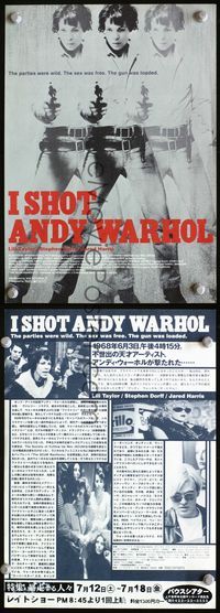 2k420 I SHOT ANDY WARHOL Japanese 7.25x10.25 poster '96 cool multiple images of Lili Taylor artwork!