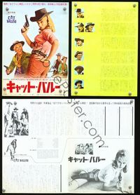 2k487 CAT BALLOU Japanese movie program book '65 classic sexy cowgirl Jane Fonda, Lee Marvin