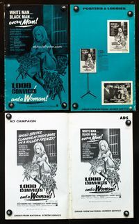 2k818 1000 CONVICTS & A WOMAN movie pressbook '71 sexy nympho!