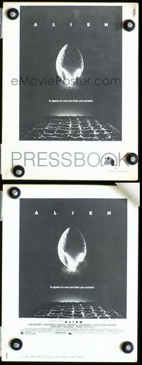 2k825 ALIEN movie pressbook '79 Ridley Scott sci-fi classic!