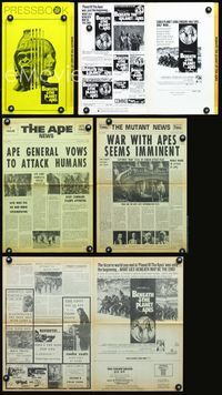 2k836 BENEATH THE PLANET OF THE APES pressbook with herald '70 James Franciscus, sci-fi sequel!