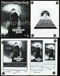 2k867 ELEPHANT MAN movie pressbook '80 John Hurt is not an animal, David Lynch, Anthony Hopkins