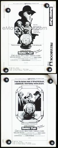 2k874 FAMILY PLOT movie pressbook '76 from the mind of devious Alfred Hitchcock, Karen Black