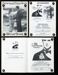 2k906 LAST TYCOON movie pressbook '76 Robert De Niro, Robert Mitchum, Jeanne Moreau, Jack Nicholson