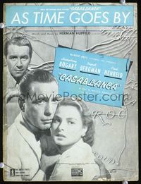 2k572 CASABLANCA movie sheet music '42 Humphrey Bogart, Ingrid Bergman, Paul Henreid