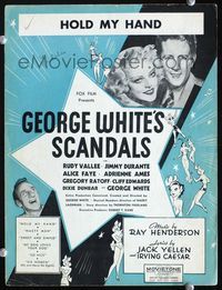 2k610 GEORGE WHITE'S SCANDALS movie sheet music '34 Alice Faye, Rudy Vallee, Jimmy Durante