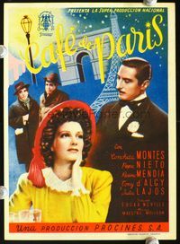 2k315 CAFE DE PARIS Spanish movie herald '43 Conchita Montes in France