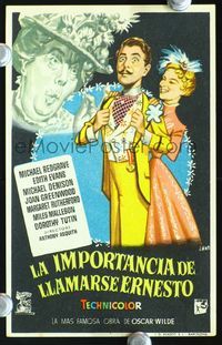 2k327 IMPORTANCE OF BEING EARNEST Spanish movie herald '53 Oscar Wilde, Jano art!