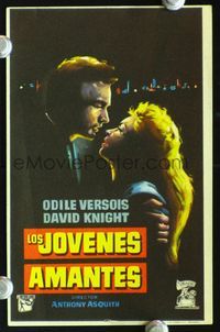 2k350 YOUNG LOVERS Spanish movie herald '54 Anthony Asquith, Odile Versois