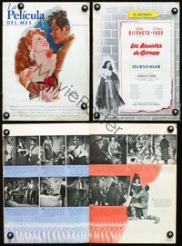 2k352 LOVES OF CARMEN Spanish program book '48 Rita Hayworth, Glenn Ford, Bradshaw Crandell art!