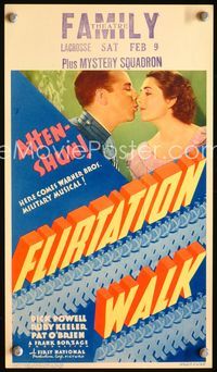 2k010 FLIRTATION WALK movie mini window card '34 Dick Powell, Ruby Keeler
