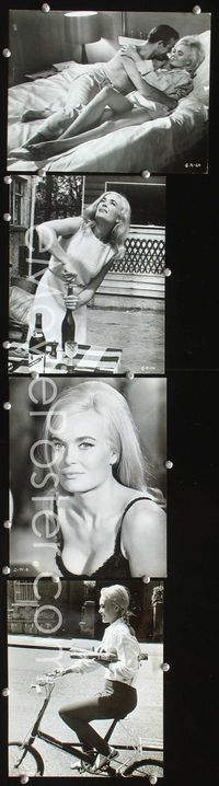 2m358 GOLDFINGER 4 7.75x9.75 movie stills '64 Sean Connery as James Bond, sexy Shirley Eaton!