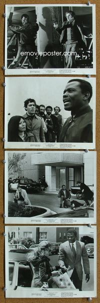 2m378 ORGANIZATION 4 8x10 movie stills '71 Sidney Poitier as Mr. Tibbs, Sheree North