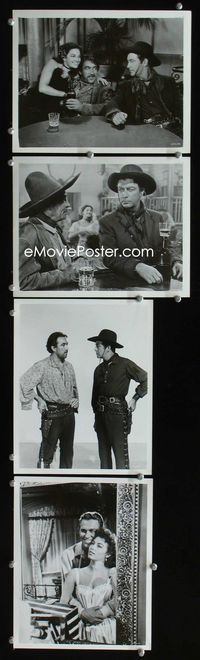 2m397 RIDE VAQUERO 4 8x10 movie stills '53 Robert Taylor, Ava Gardner, Howard Keel, Anthony Quinn