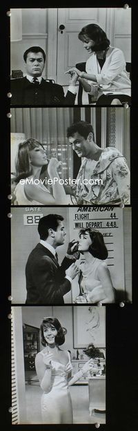 2m399 SEX & THE SINGLE GIRL 4 7.5x9.25 movie stills '65 great images of Tony Curtis & Natalie Wood!