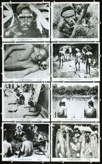 2m121 SKY ABOVE THE MUD BELOW 14 8x10 movie stills '60 great images of New Guinea jungle natives!