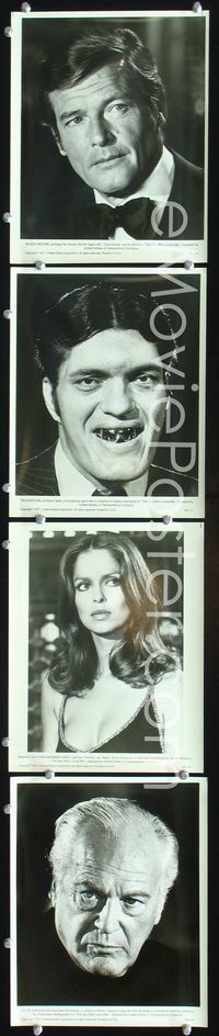 2m403 SPY WHO LOVED ME 4 8x10 movie stills '77 Roger Moore as James Bond, Richard Kiel, Barbara Bach