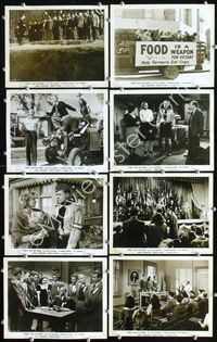 2m145 THEY LIVE IN FEAR 12 8x10 movie stills '44 Otto Kruger, funky WWII propaganda!