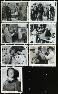 2m287 TRUE STORY OF JESSE JAMES 7 8x10s '57 Nicholas Ray, Robert Wagner, Jeffrey Hunter, Hope Lange