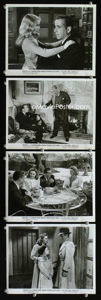 2m413 TWO MRS. CARROLLS 4 8x10s '47 Humphrey Bogart, Barbara Stanwyck, Alexis Smith, Nigel Bruce