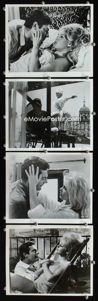2m418 VERY PRIVATE AFFAIR 4 8x10s '62 c/u romantic images of sexiest Brigitte Bardot & Mastroianni!
