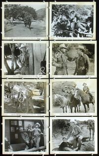2m182 WEST OF WYOMING 10 8x10 movie stills '50 Johnny Mack Brown, Milburn Morane, cowboys!