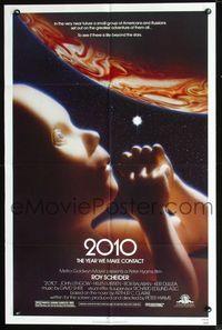 2n342 2010 one-sheet poster '84 the year we make contact, sci-fi sequel to 2001: A Space Odyssey!